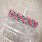 パラコード首輪❤︎ピンクブルー