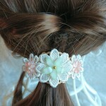 ☆送料無料☆フラワーヘアゴム