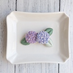 あじさい 刺繍ブローチ