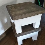 junk0827さまご注文分 アンティーク風のミニスツール2点
