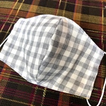 再販　チェック柄大人用マスク