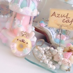 ふわふわうさたんドーナツ♡アイシング♡ネックレスA送料無料