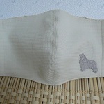コリー刺繍付　②　マスクインナー