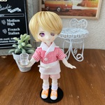 NEW!! オビツ11サイズ アメリカンダイナー 制服セット ボーイ【アプリコット】