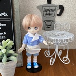 NEW!! オビツ11サイズ アメリカンダイナー 制服セット ボーイ【スカイブルー】