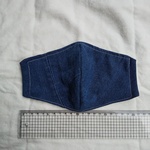 再販★残りわずか！　洗える!　オシャレなデニム&シルク　立体マスク