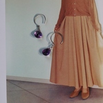 アメシスト×ステンレスピアス~drop amethyst pierced earrings~