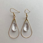 gold drop pierce/earring 