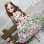 リカちゃん服ワンピース ～エレガントローズ～