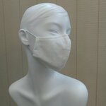 夏用レースマスク大きめ    立体ワイヤー入り