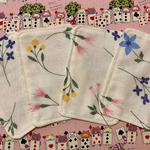 SALE♪  小顔用　4枚セット　インナーマスク　お花柄