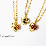 autumn variationのハートネックレス