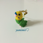 ♡受注制作♡インコストラップ セキセイインコ 