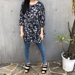 SALE【FRILLED TOP】color:black