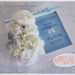 TiffanyBlue♡フォトフレームセミオーダーアレンジ♡