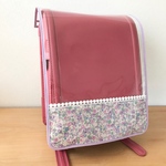 新柄入荷＊再販【受注製作】女の子向け♡切替柄と縁取りが選べる＊透明ランドセルカバー