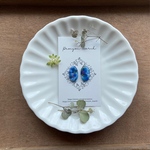 涙の匂いのする庭(オーバル) ※ピアス/イヤリングパーツお選びいただけます！