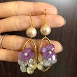 紫陽花ピアス[送料無料]