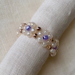 《再入荷》【ラッピング無料】フラワービーズリング🌷