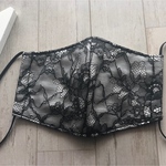 花柄　レースマスク　立体マスク
