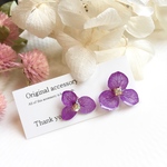 紫陽花ピアス