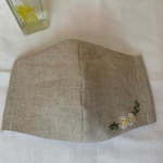 ラベンダー刺繍インナーマスク　再販