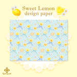 【Sweet Lemom-candy-】A4サイズ デザインペーパー