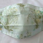 抗菌・防臭ミューファンローン生地マスクカバーです＊ブルーグリーン＊サイズ変更可