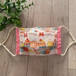 SALE(⑉•ᴗ•⑉)Thanks❤︎"♡女の子低学年♬耳が痛くならない布マスク✿[助け合い送料無料] 【布マスク】市販マスクカバー　すっぽり隠れるマスクです　日本コットンピンクケーキ柄