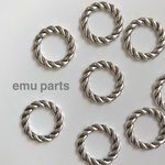 antique silver circle6p