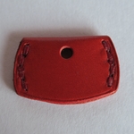 ヌメ革製キーカバーKC(S)-2，レッド