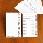 【オーダー 名入れ】ショップカード 委託先紹介カード  シンプル  名刺型