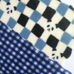 お買い得★2枚組【パンダ20㎝＆チェック15㎝】みつろうラップ　エコラップ　リユース　蜜蝋ラップ　脱プラスチック