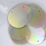 スパンコール 約56枚(約6g) 丸 約20mm トップホール　オーロラ 茶色 (SCC20ABRJQTH)