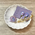 「名もなき歌-4-」 12mm 耳飾り&10mm指輪セット（楕円）