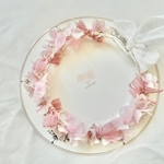 flower ribbon crown♡  あじさい×リボン　花かんむり♡ baby&kids用　