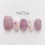 再販150回以上！(大人気)ピンク押し花ネイルチップ