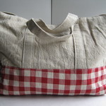 リネンのてさげＢａｇ（ギンガムチェック）