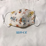 《即納》⭐︎SSサイズ ロボット⭐︎幼児/ベビーマスク　ハンドメイドマス　立体　ダブルガーゼマスク