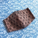 レースの立体マスク　ピンク