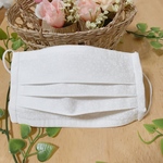 マスク＊プリーツ白