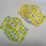 2色セット☆立体マスクキット (ライムとレモン・小さめ・キッズサイズ) フィルター挟めます！