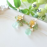 ミントティー　ピアス(イヤリング）