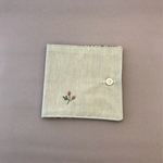 仮置きマスクケース　ワンポイント刺繍入り