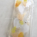 ニュアンス　ハンドメイド　iPhoneケース　イエローミックス