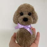 irodori 様専用　動物ぽんぽん　トイプードル   サンドベージュ
