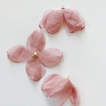 new!【4pcs pink】スモールシフォンタッセル