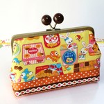お菓子なレトロ動物☆あめ玉がま口通帳ポーチY