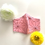 麻の葉模様　Sサイズ　1枚　マスク　フィルターポケット付