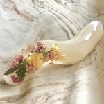 うねうねバレッタ ホワイト